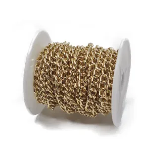 Chaîne facettée 7x5mm pour pochette roll 5mt Oro