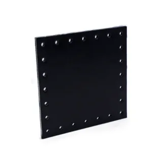 Synthetic Leather Tile 7x7cm for Bags and Patchwork Made in Italy Black