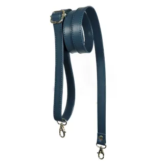 Bandolera de ecopiel Old Style ajustable para bolsas de bricolaje Navy oro