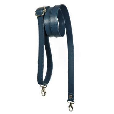 Tracolla in ecopelle Old Style regolabile per borse fai da te Navy oro
