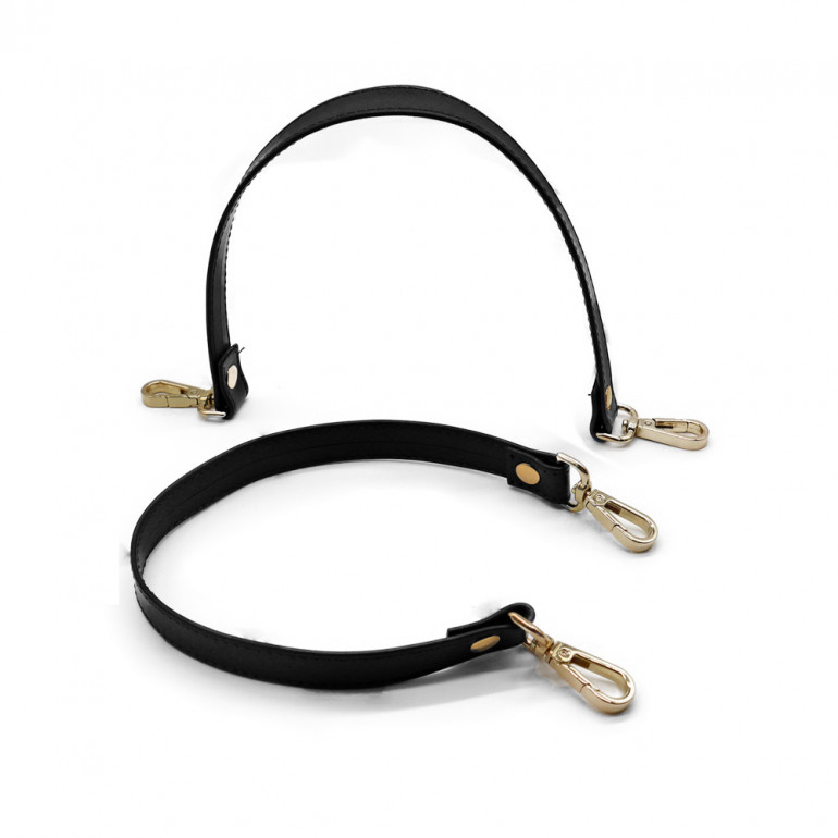 Manici Simples in ecopelle con moschettoni made in Italy