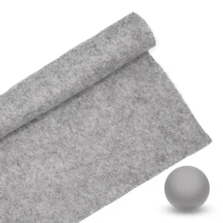 Fieltro 100% poliéster 30x40cm para decoraciones y manualidades Grigio chiaro melange