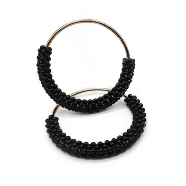 Metal Handles with Pearls for Crochet Bags Nero Gold - Unmatched Elegance and Style | Tessiland