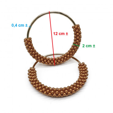 Metal Handles with Pearls for Crochet Bags Champagne Gold - Unmatched Elegance and Style | Tessiland