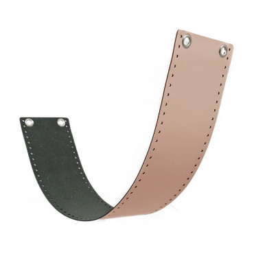 Set borsa AlexQueen fascia ecopelle per borse a uncinetto 80x14cm Cipria