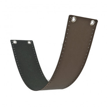 Set borsa AlexQueen fascia ecopelle per borse a uncinetto 80x14cm Tortora