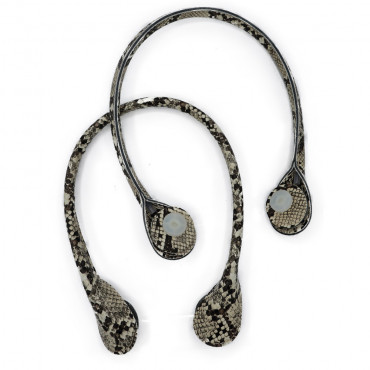 Manici stile Obag con chiusura a vite per borse medie e grandi Moro