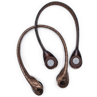 Manici stile Obag con chiusura a vite per borse medie e grandi Bronzo