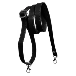 Bandoulière en simili cuir Old Style réglable pour sacs DIY Nero
