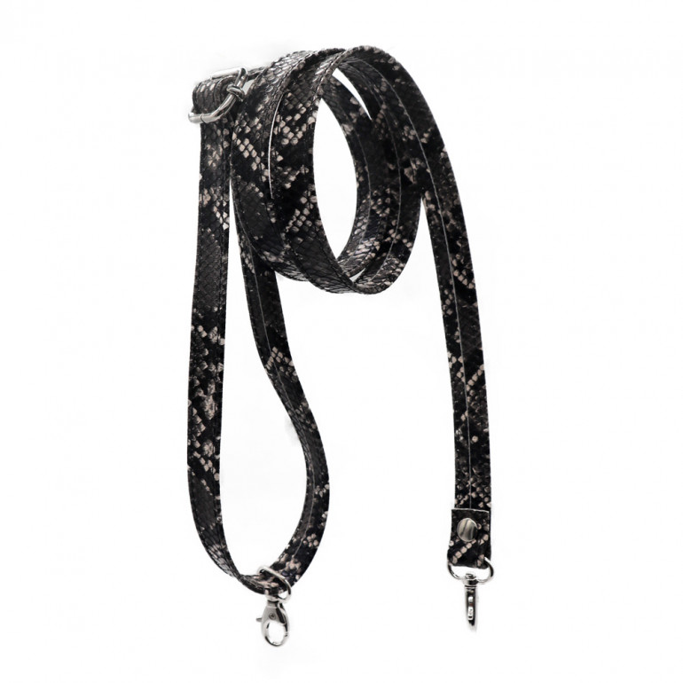 Old Style Vipera Anthracite Bag Strap for Crochet Creations | Tessiland