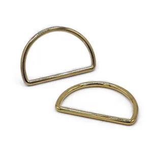 Anillos semicirculares para bolsas de hierro made in Italy 2pz Oro