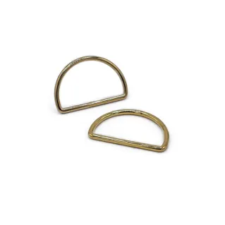Anneaux semi-circulaires en fer fabriqués en Italie 2 pcs Oro