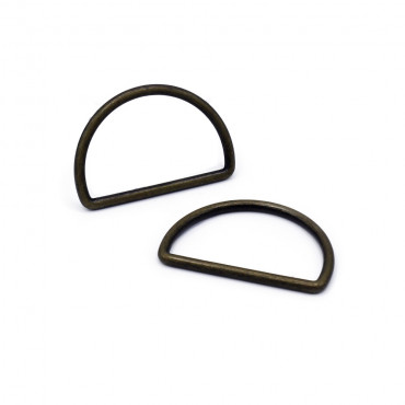 Anillos semicirculares Latón de 40 mm: accesorios versátiles para creaciones únicas | Tessiland