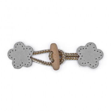 Alamaro Fiore in alcantara e legno da cucire Grigio