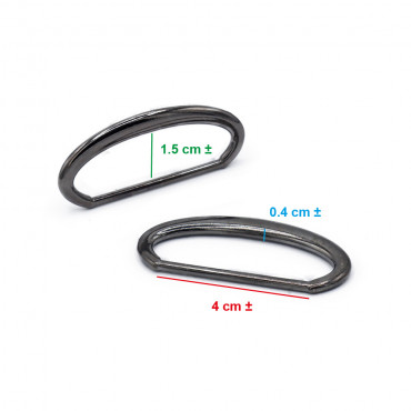 Discover the Revolutionary 40mm Gunmetal Gray Oval Rings - Transform Your Crochet Accessories | Tessiland