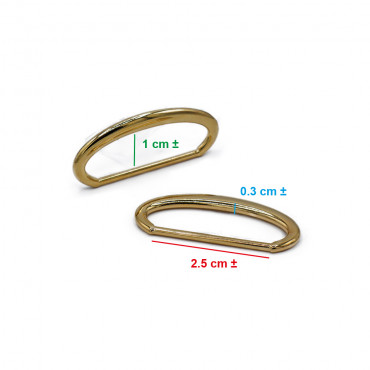 Discover the Revolutionary 25mm Gold Oval Rings - Transform Your Crochet Accessories | Tessiland