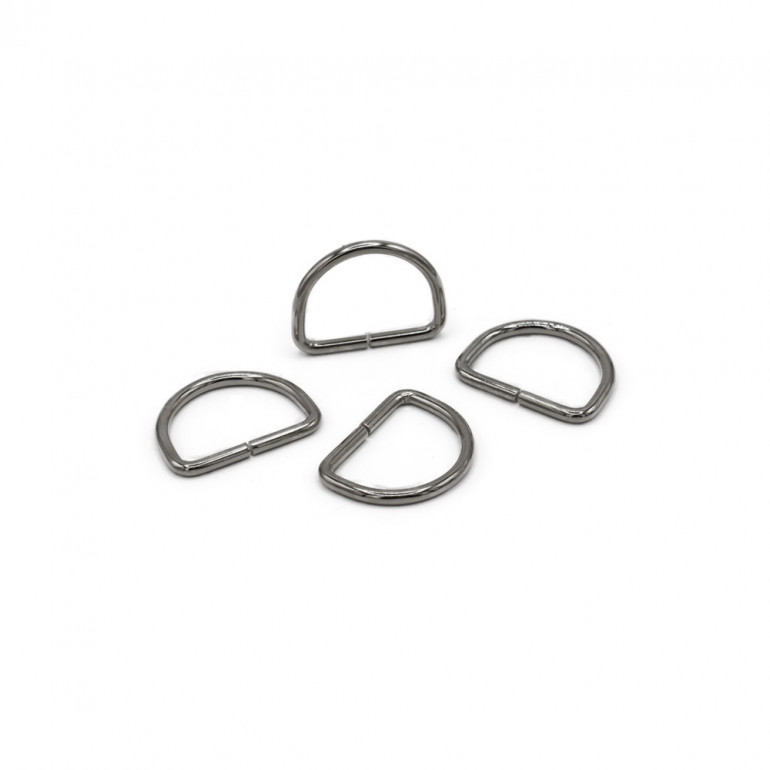 Anneaux Semi-circulaires Ouverts de 10mm Argent pour Accessoires de Crochet | Tessiland