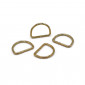 15mm Gold Open Semi-Circular Rings for Crochet Accessories | Tessiland