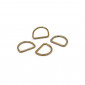 10mm Gold Open Semi-Circular Rings for Crochet Accessories | Tessiland