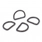 Anneaux Semi-circulaires Ouverts de 20mm Gunmetal pour Accessoires de Crochet | Tessiland