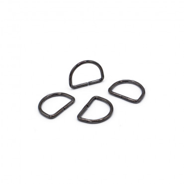 Anneaux Semi-circulaires Ouverts de 10mm Gunmetal  pour Accessoires de Crochet | Tessiland