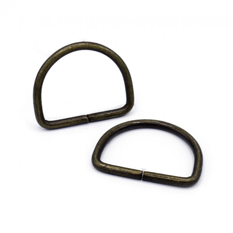 40mm Brass  Open Semi-Circular Rings for Crochet Accessories | Tessiland