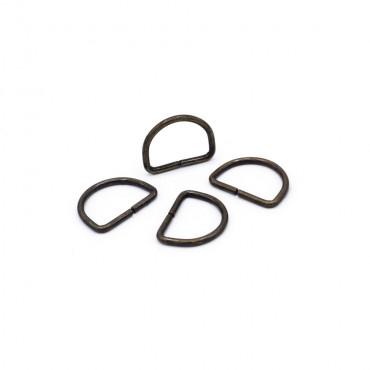 10mm Brass Open Semi-Circular Rings for Crochet Accessories | Tessiland