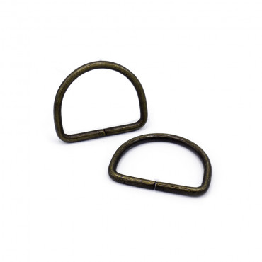 30mm Brass Open Semi-Circular Rings for Crochet Accessories | Tessiland