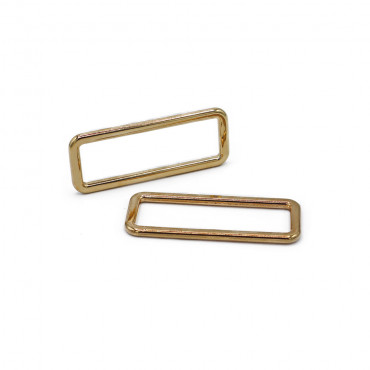 Gold Rectangular Rings 40mm - Aesthetics and Functionality Made in Italy | Tessiland