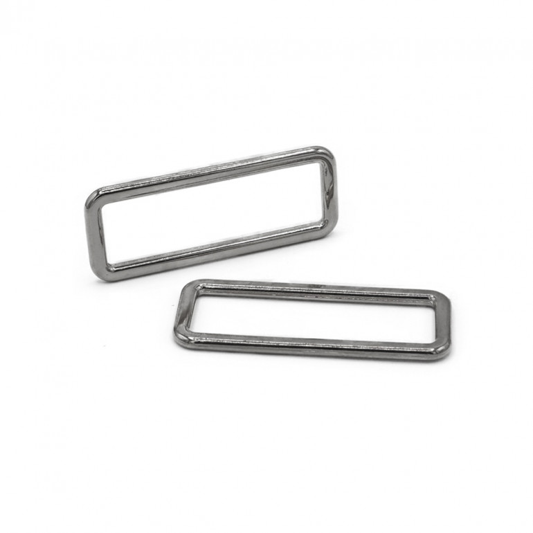 Anneaux Rectangulaires Argent 50mm - Esthétique et Fonctionnalité Made in Italy | Tessiland