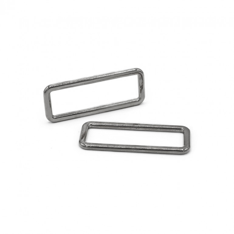 Silver Rectangular Rings 40mm - Aesthetics and Functionality Made in Italy | Tessiland