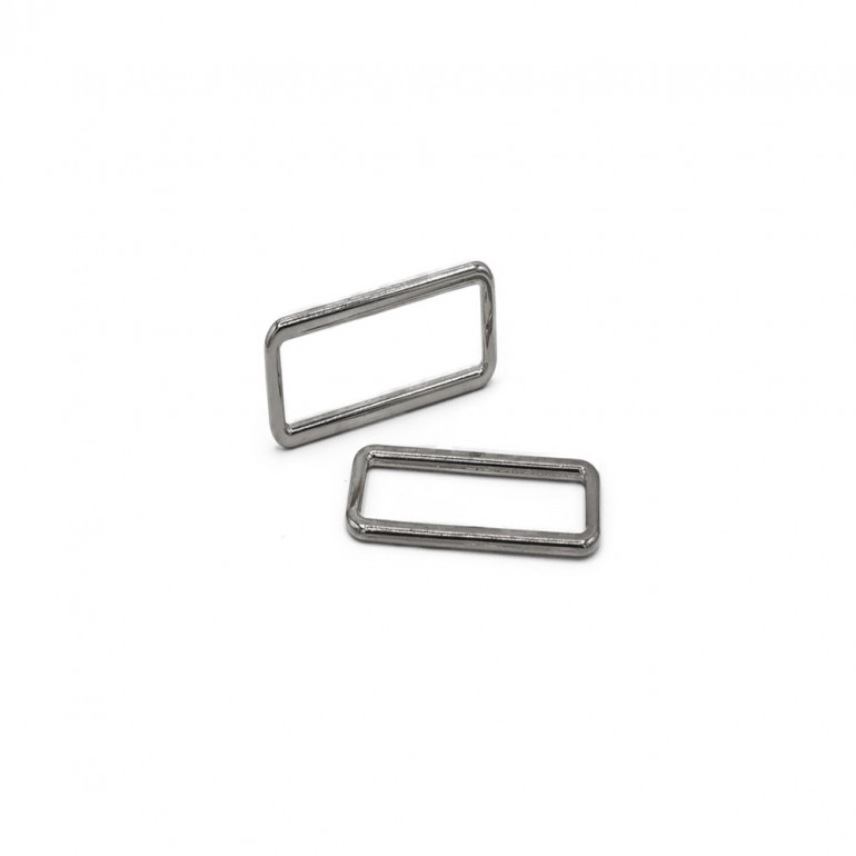 Silver Rectangular Rings 30mm - Aesthetics and Functionality Made in Italy | Tessiland