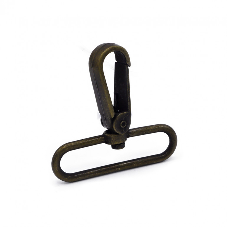 Moschettone Pierre Ottone 57x50 per borse e tracolle Crochet | Tessiland