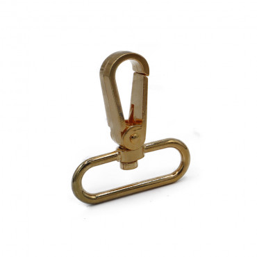 Mosquetón Pierre Dorado 57x40 para Bolsos y Correas de Ganchillo | Tessiland