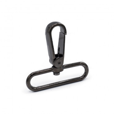 Mousqueton Pierre Gunmetal 57x50 pour Sacs Crochetés et Sangles | Tessiland