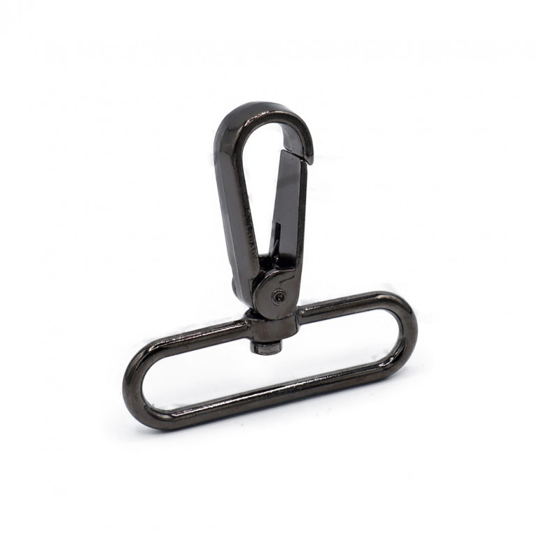 Pierre Snap Hook Gunmetal Gray 57x50 for Crocheted Bags and Straps | Tessiland