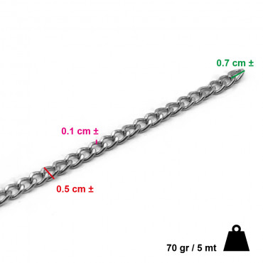 Silver Aluminum Chain: The Distinctive Touch for Your Handmade Creations | Tessiland