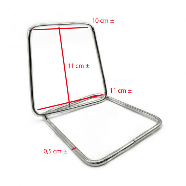 Manici Metallo Trapezio Argento