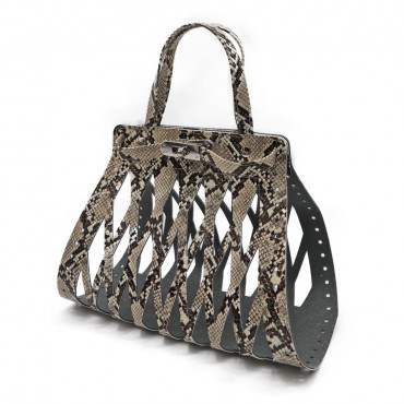 Set borsa Eiffel in ecopelle per borse crochet con chiusura girello Moro