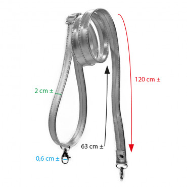 Old Style Vigor Silver Bag Strap for Crochet Creations | Tessiland