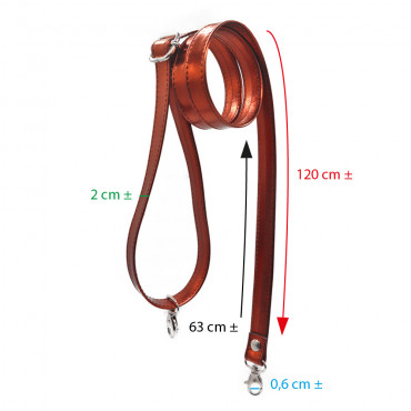 Old Style Vigor Copper Bag Strap for Crochet Creations | Tessiland