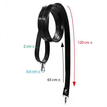 Sangle de sac Old Style Specchiato Noir pour créations au crochet | Tessiland