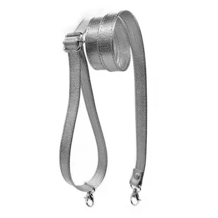 Old Style Faux Leather Adjustable Shoulder Strap for DIY Bags Acciaio