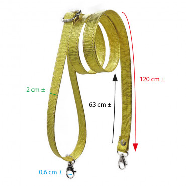 Sangle de sac Old Style Lizzy Citron pour créations au crochet | Tessiland