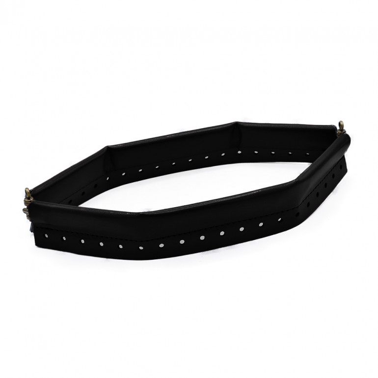 Fermeture à pression ecocuir 30 cm  Noir