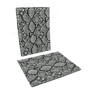 Laterales Stilondas Perforados en Similpelle 18x24 cm Tessiland 2 pz Gris