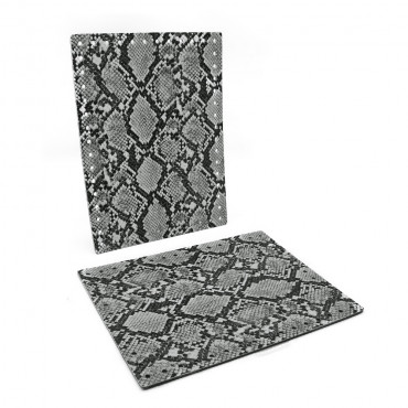 Laterali Stilondas Forati in Similpelle 18x24 cm Tessiland 2 pz Grigio