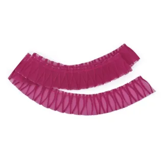 Pleated Tulle Ribbon for Clothing and Decorations Magenta