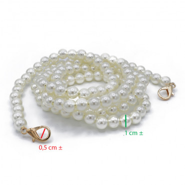 Bandoulière de Perles 120 cm or