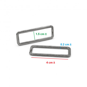 Anillos Rectangulares Plata 40mm - Estética y Funcionalidad Made in Italy | Tessiland